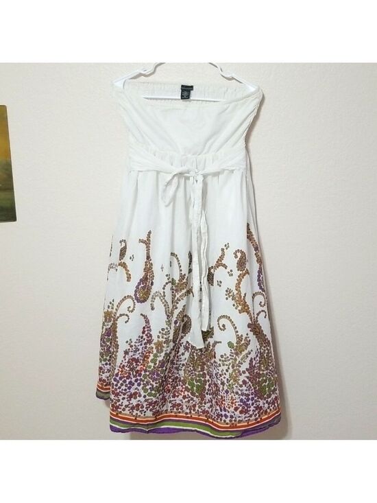 Moda International Dresses & Skirts - Moda international vintage strapless dress, size XSmall fully lined skirt cotton